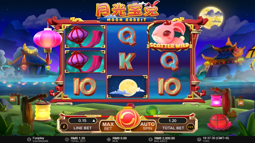 Screenshot of Moon Rabbit slot from GamePlay