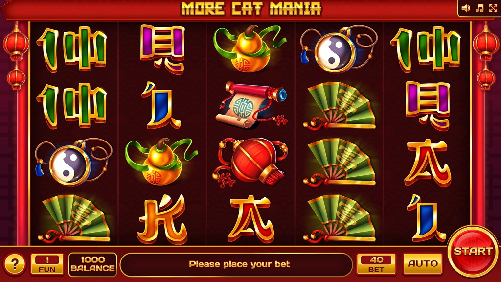 Screenshot of More Cat Mania slot from InBet