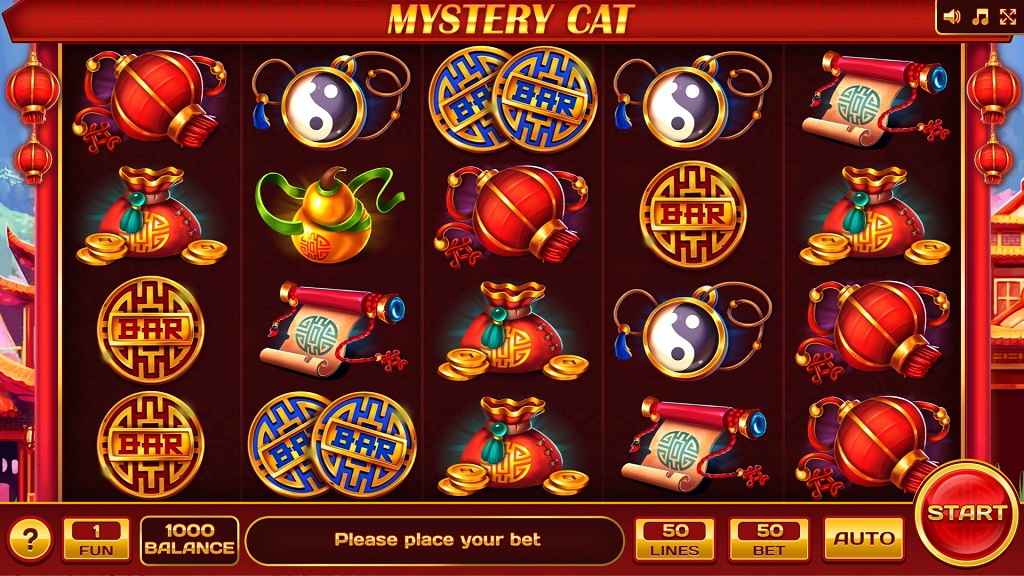 Screenshot of Mystery Cat slot from InBet