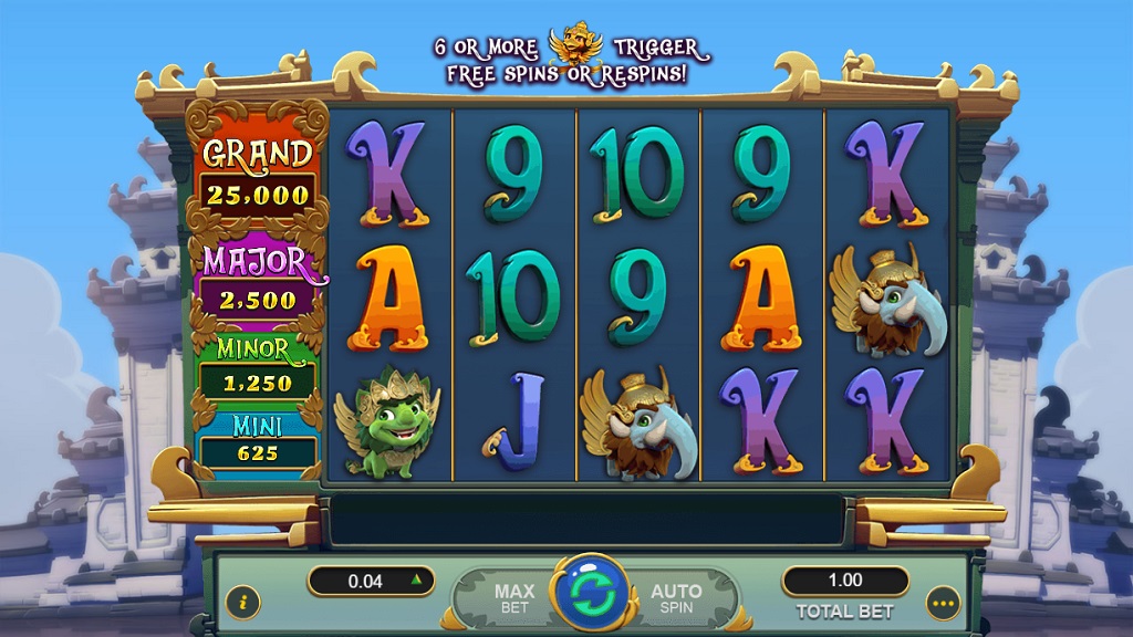 Screenshot of Mystical Bali slot from GamePlay