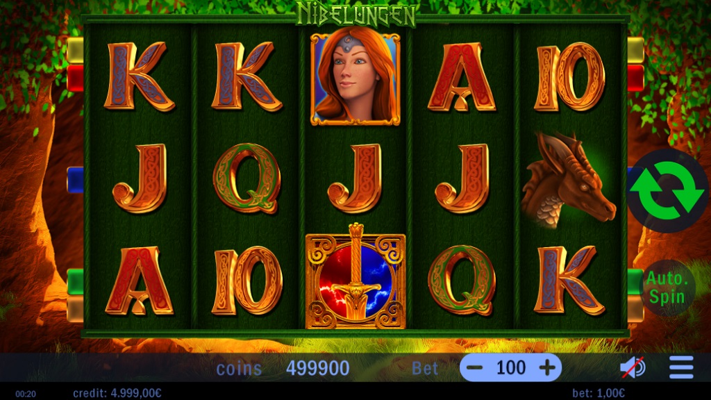 Screenshot of Nibelungen slot from Swintt