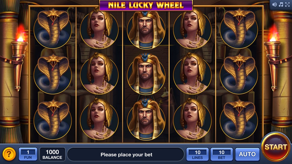 Screenshot of Nile Lucky Wheel slot from InBet