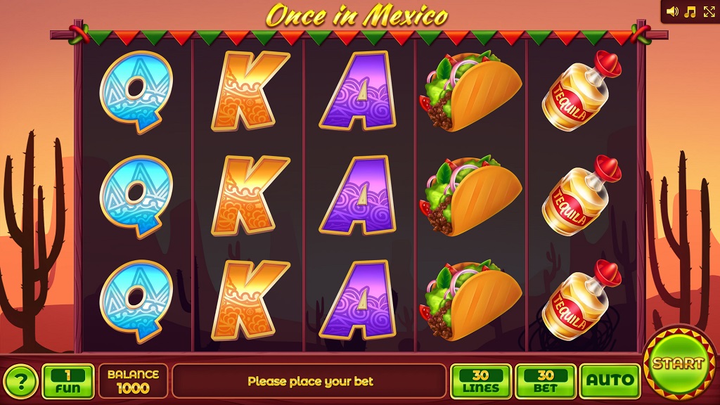 Screenshot of Once in Mexico slot from InBet