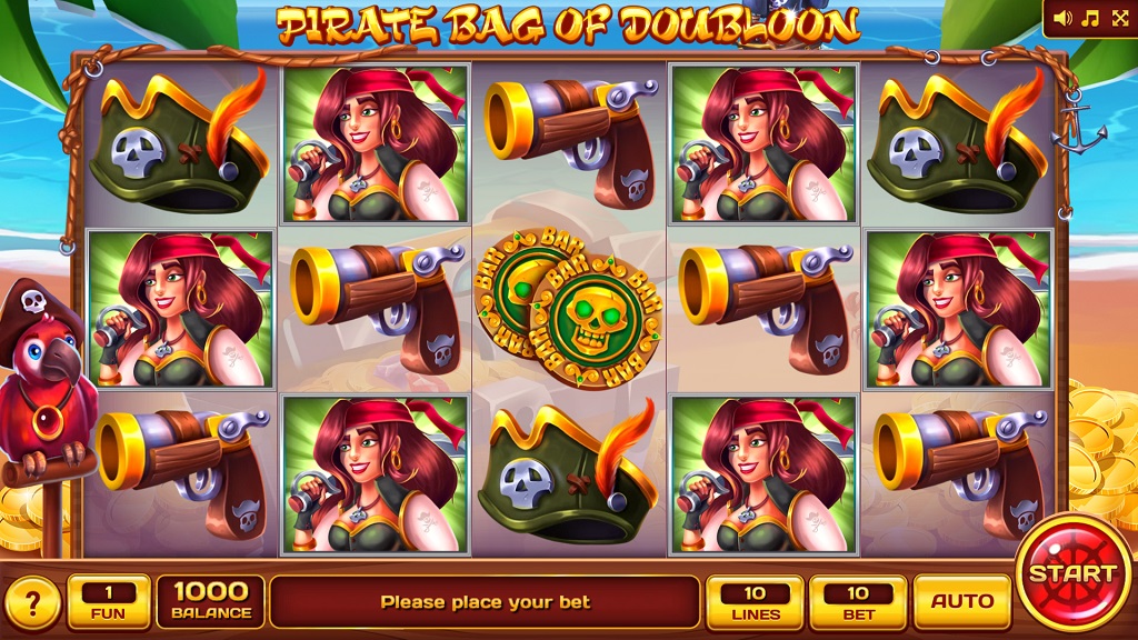 Screenshot of Pirate Bag of Doubloon slot from InBet