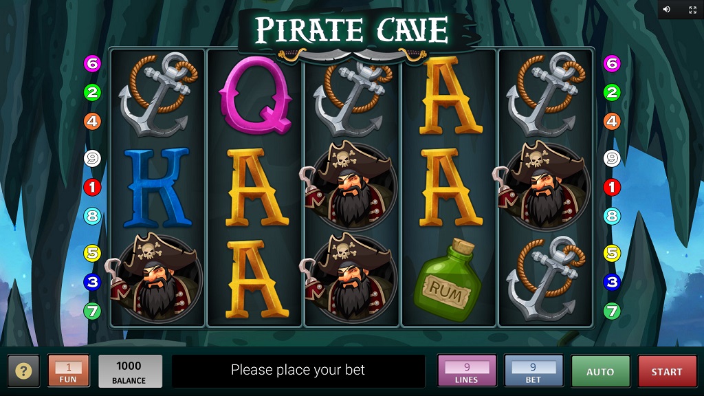 Screenshot of Pirate Cave slot from InBet