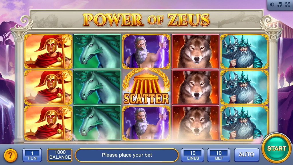 Screenshot of Power of Zeus slot from InBet