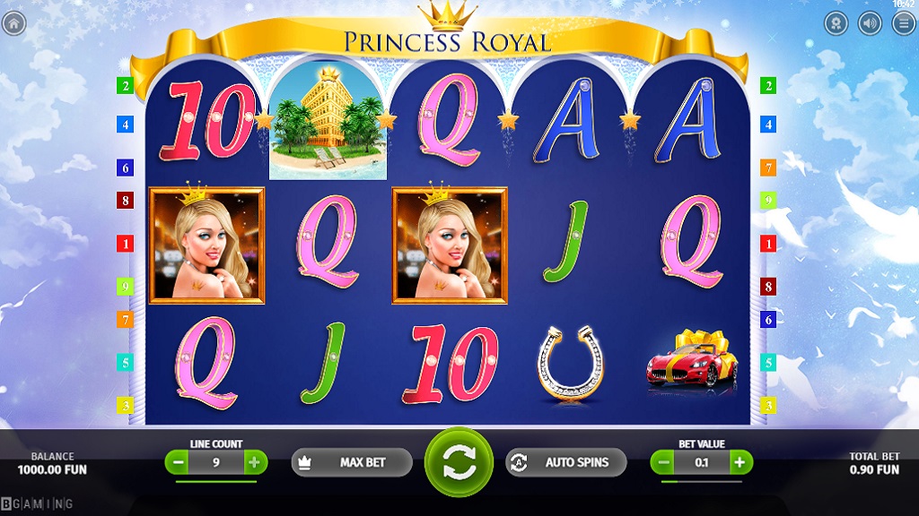Screenshot of Princess Royal slot from BGaming