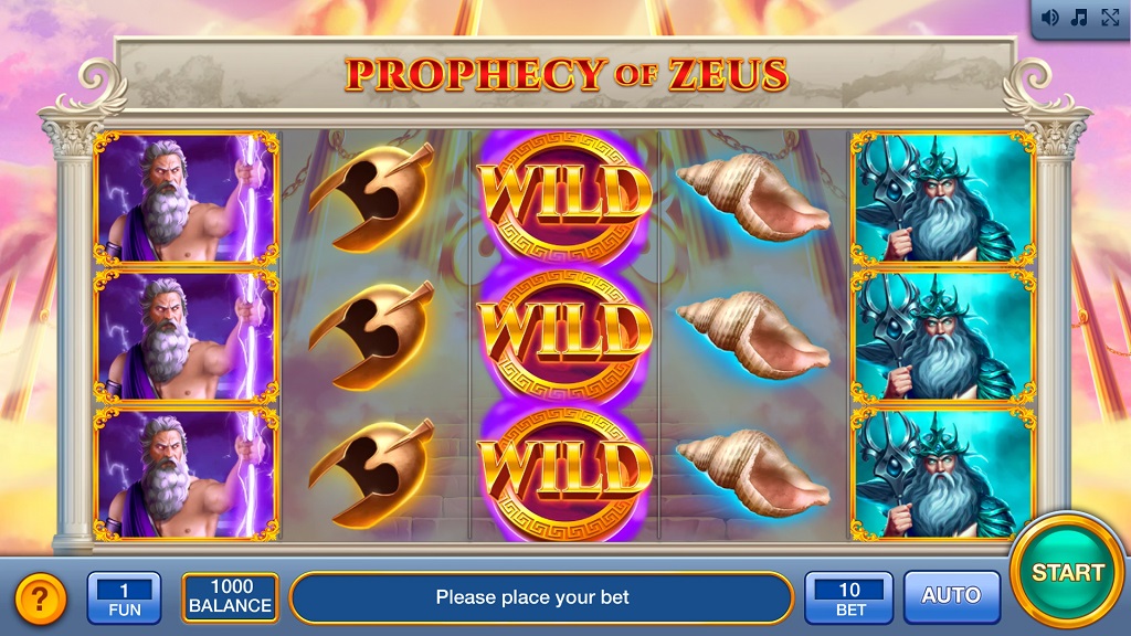 Screenshot of Prophecy of Zeus slot from InBet