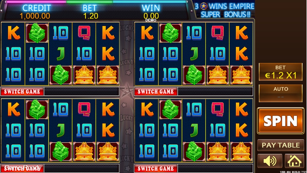 Screenshot of PS Stars Lucky Lucky slot from Playstar