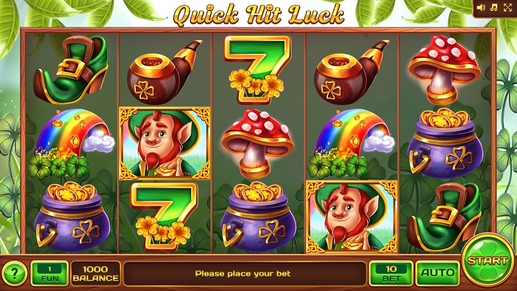 Screenshot of Quick Hit Luck slot from InBet