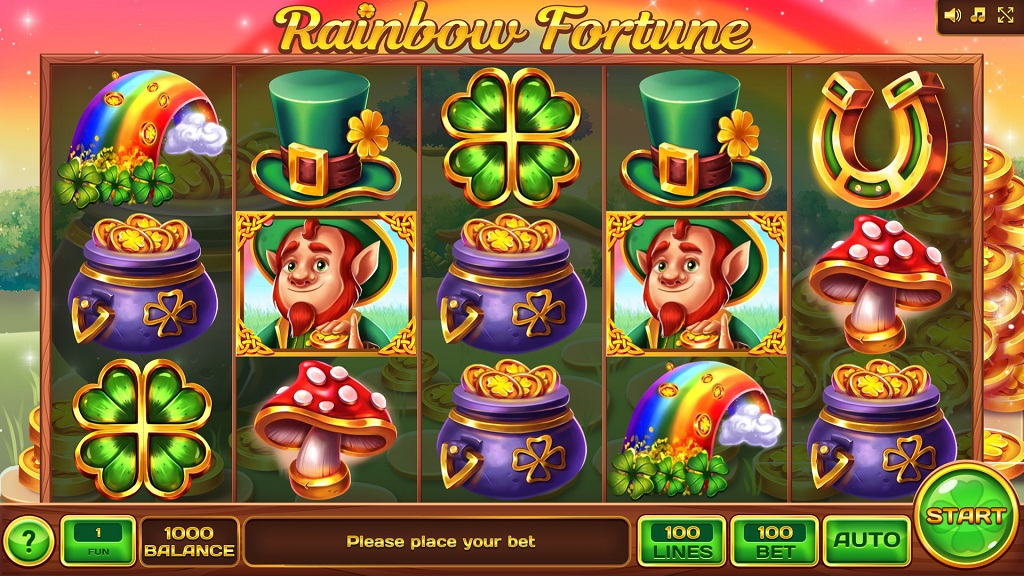 Screenshot of Rainbow Fortune slot from InBet