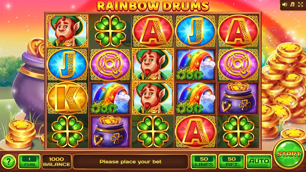 Screenshot of Rainbow Reels slot from InBet