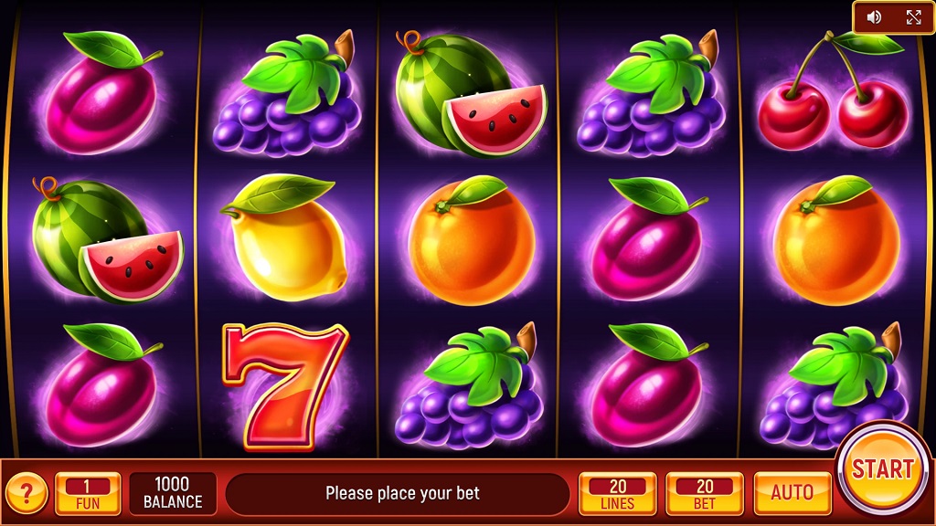 Screenshot of Red Hot Sevens slot from InBet