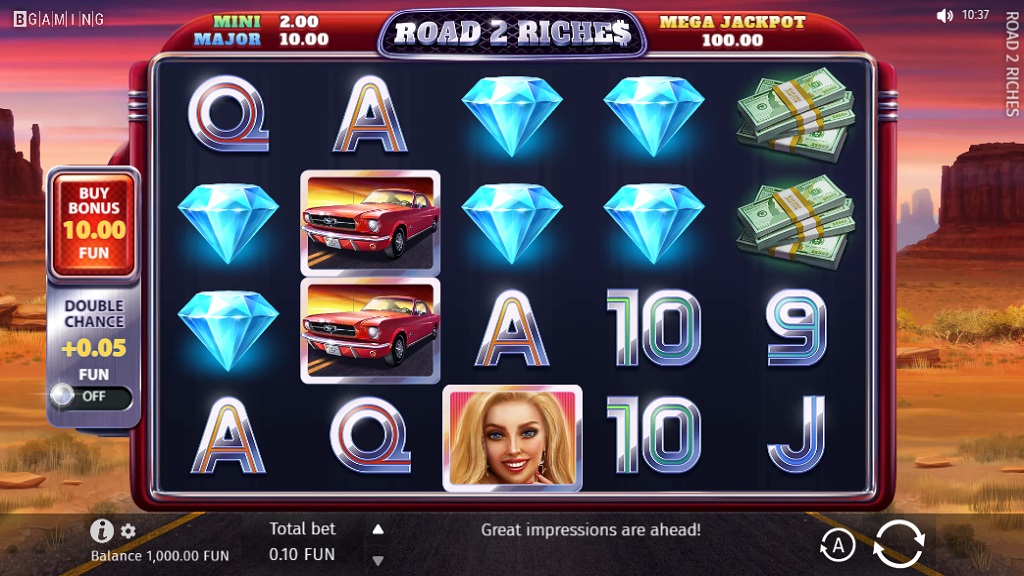 Screenshot of Road 2 Riches slot from BGaming