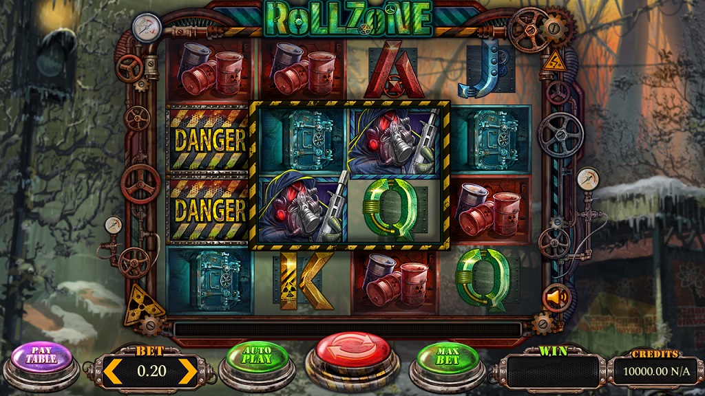 Screenshot of Roll Zone slot from Felix Gaming