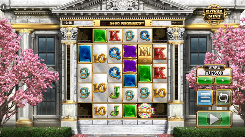 Screenshot of Royal Mint Megaways slot from Big Time Gaming