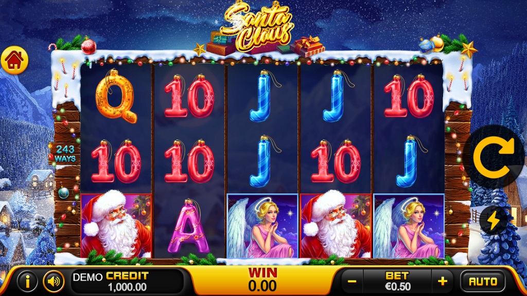 Screenshot of Santa Claus slot from Playstar