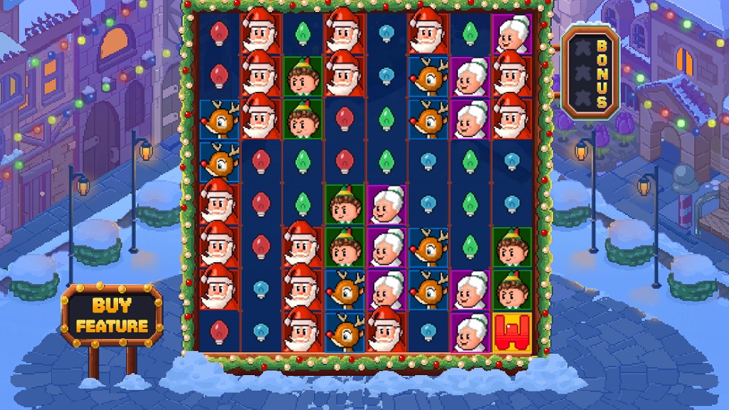 Screenshot of Santa's Stack slot from Relax Gaming