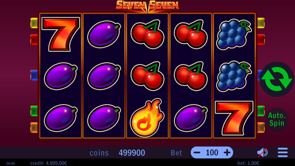 Screenshot of Seven Seven slot from Swintt