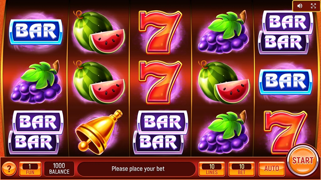 Screenshot of Sizzling 7's slot from InBet