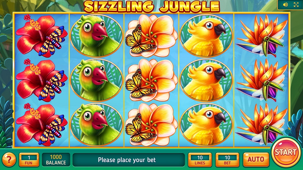 Screenshot of Sizzling Jungle slot from InBet