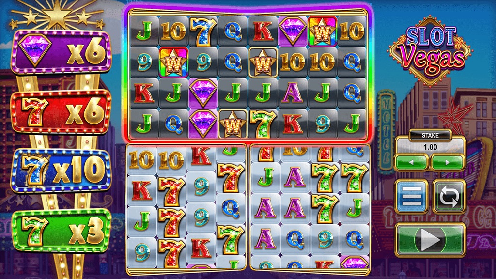 Screenshot of Slot Vegas Megaquads slot from Big Time Gaming