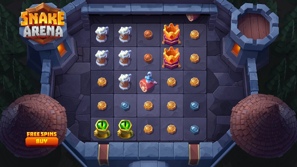 Screenshot of Snake Arena Dream Drop slot from Relax Gaming