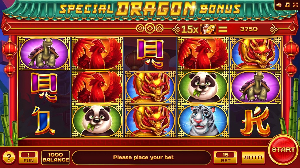 Screenshot of Special Dragon Bonus slot from InBet