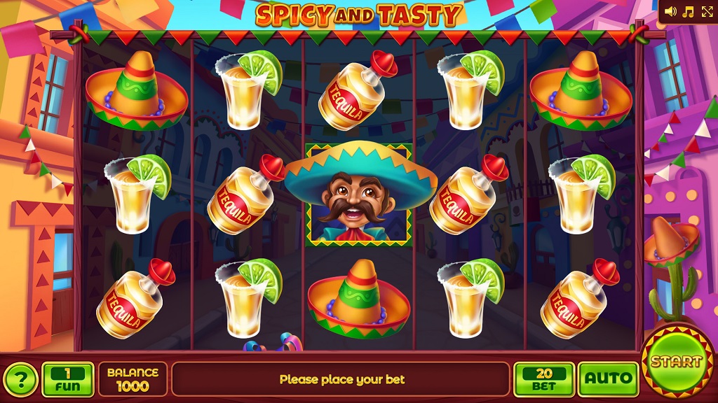 Screenshot of Spicy and Tasty slot from InBet