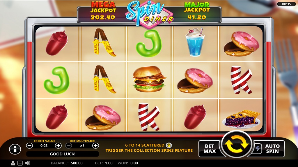 Screenshot of Spin Diner slot from Swintt