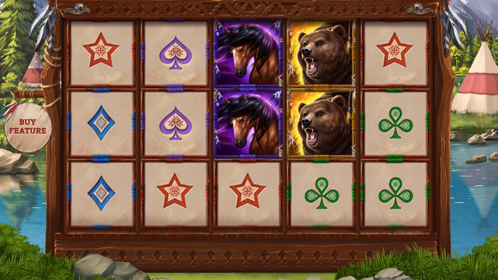 Screenshot of Spirit of the Beast slot from Relax Gaming