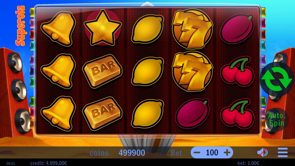 Screenshot of Superola slot from Swintt