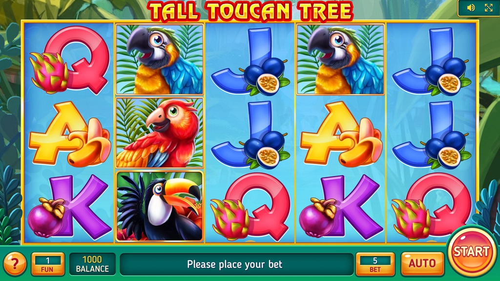Screenshot of Tall Toucan Tree slot from InBet