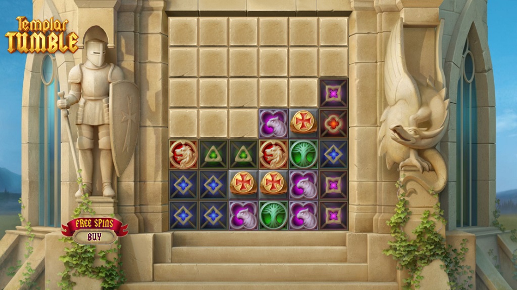 Screenshot of Templar Tumble slot from Relax Gaming