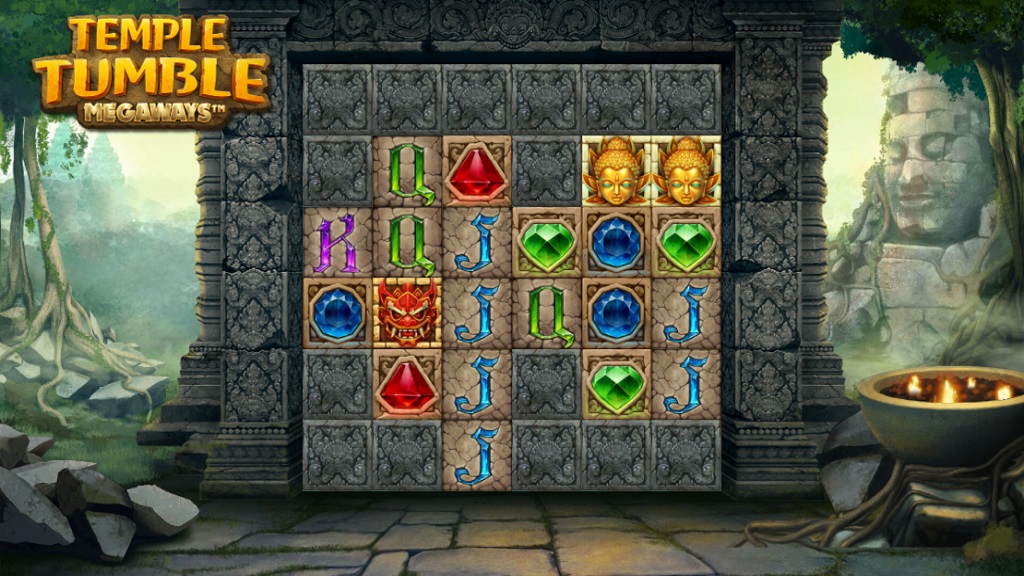 Screenshot of Temple Tumble slot from Relax Gaming