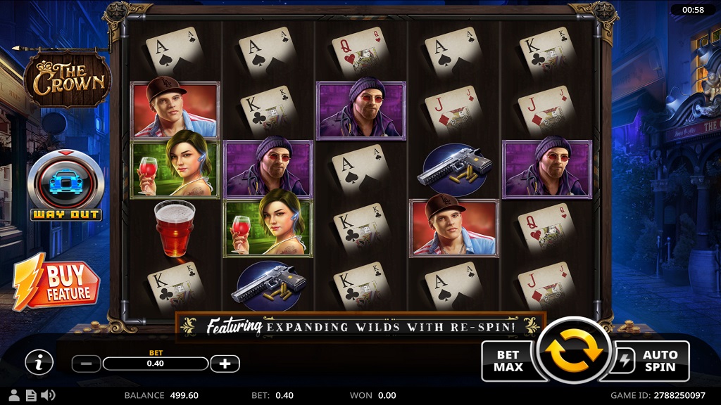 Screenshot of The Crown slot from Swintt