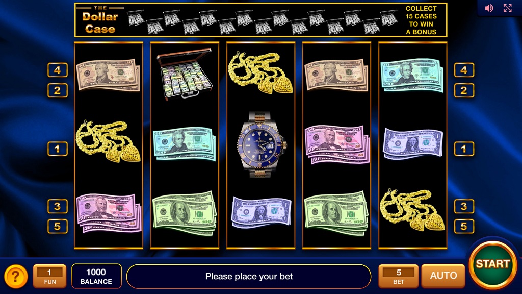 Screenshot of The Dollar Case slot from InBet
