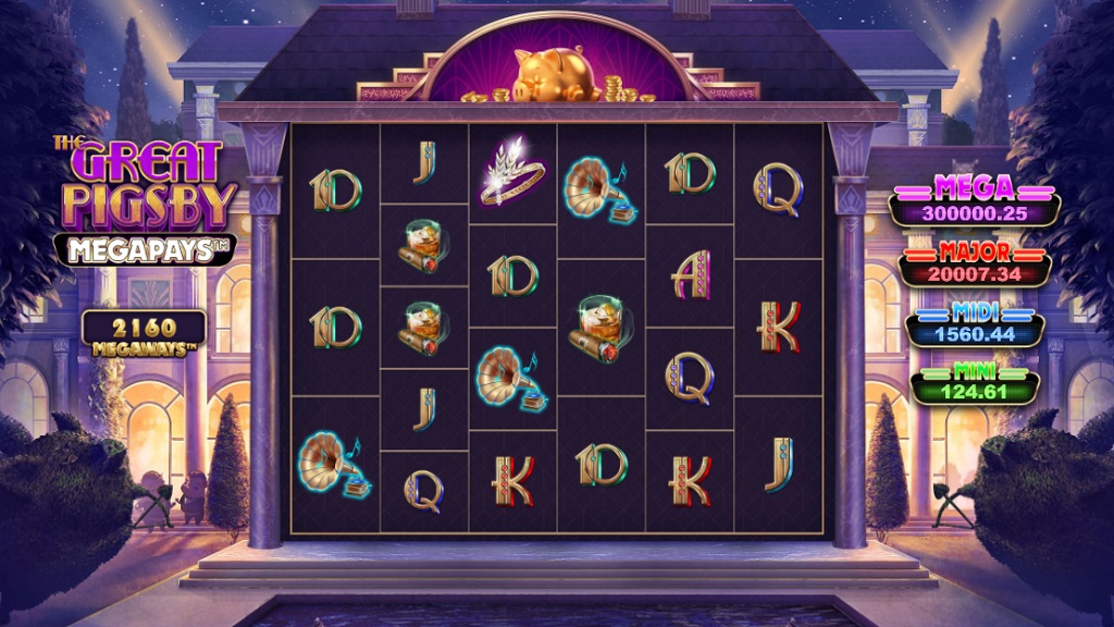Screenshot of The Great Pigsby Megapays slot from Relax Gaming