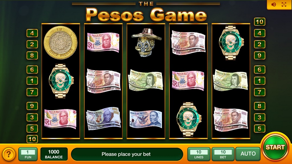 Screenshot of The Pesos Game slot from InBet