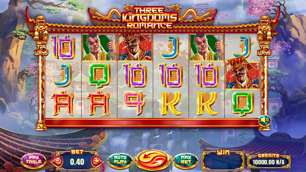 Screenshot of Three Kingdoms Romance slot from Felix Gaming