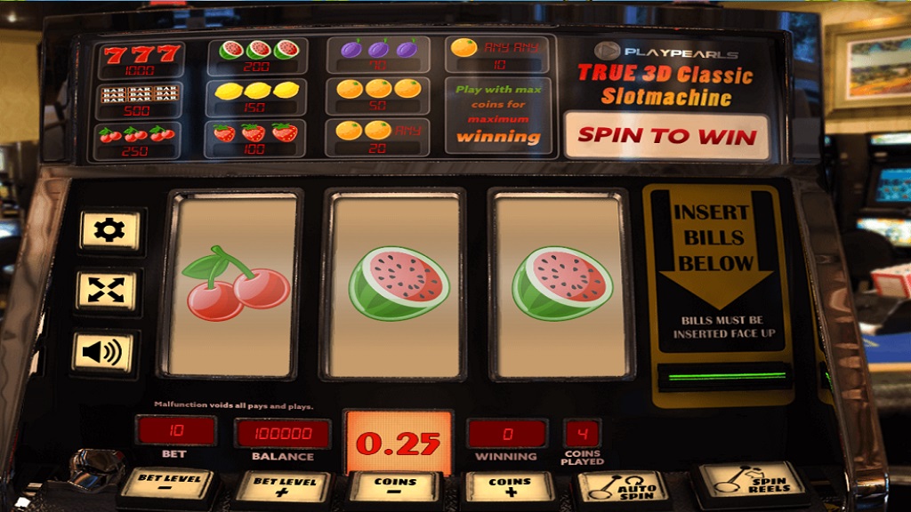 Screenshot of True 3D Classic slot from PlayPearls