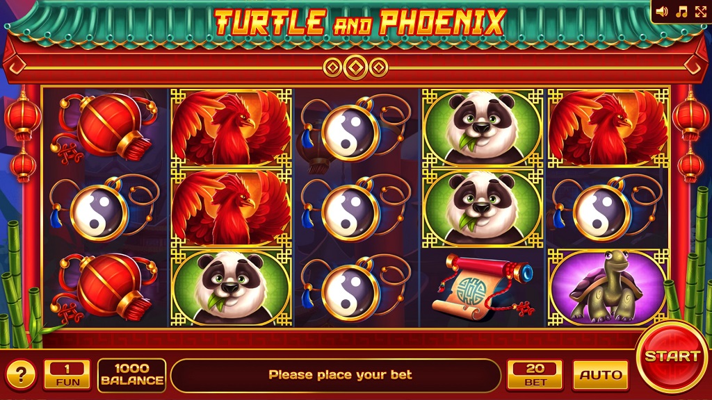 Screenshot of Turtle and Phoenix slot from InBet