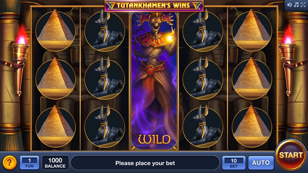 Screenshot of Tutankhamen's Wins slot from InBet