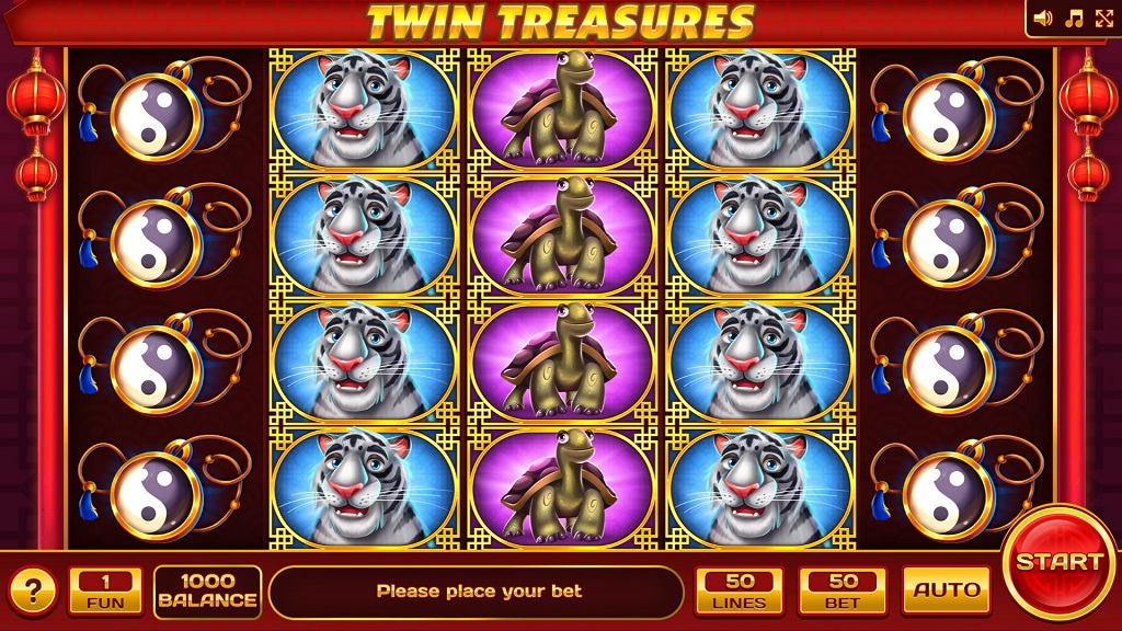 Screenshot of Twin Treasures slot from InBet