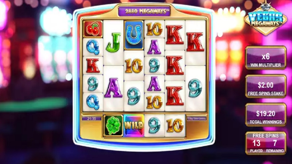 Screenshot of Vegas Megaways slot from Big Time Gaming