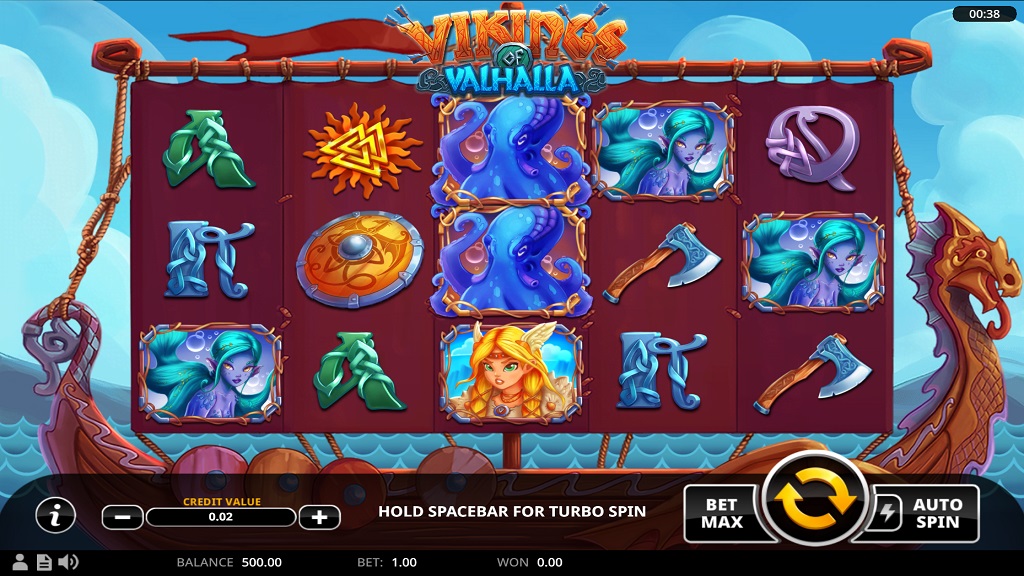 Screenshot of Vikings of Valhalla slot from Swintt