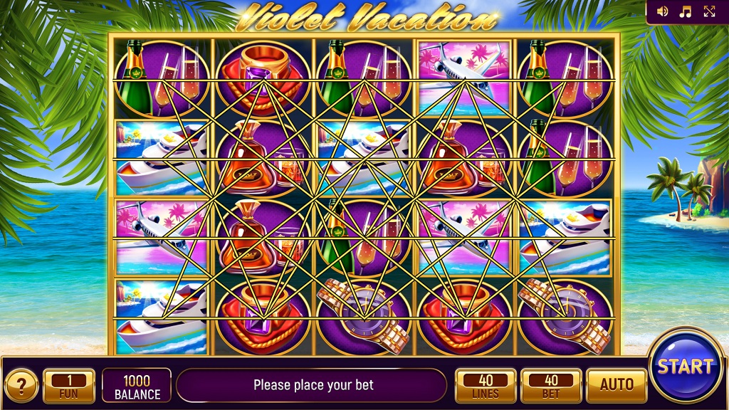 Screenshot of Violet Vacation slot from InBet