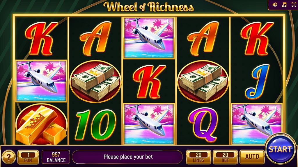 Screenshot of Wheel of Richness slot from InBet