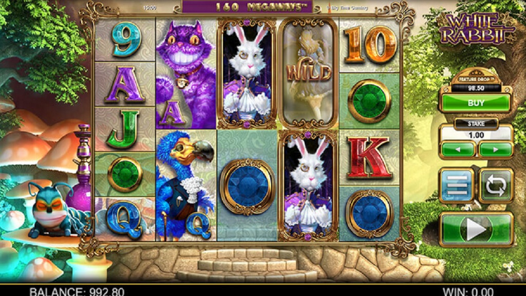 Screenshot of White Rabbit slot from Big Time Gaming