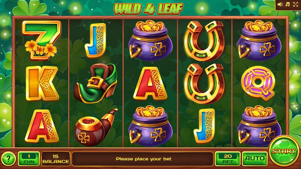 Screenshot of Wild 4 Leaf slot from InBet